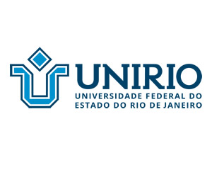 Audiodescrição: A logo é composta pela letra “U” de contorno azul. As duas pontas
superiores da letra estão voltadas para os lados. Acima da letra há losango vazado
vertical. Abaixo está a palavra Unirio. Fim da descrição.